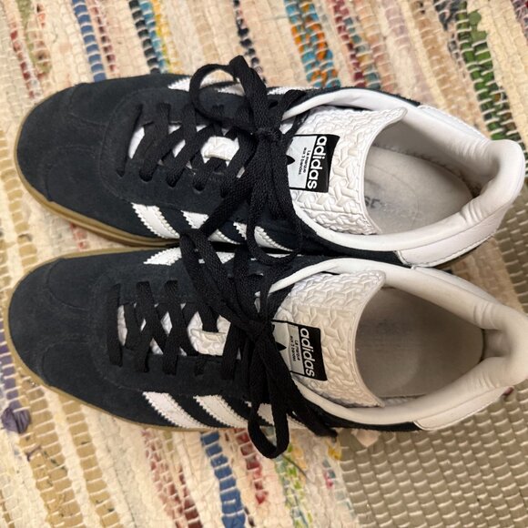 adidas Gazelle Bold Women’s Shoes – Core Black / Cloud White – Size 6.5 - Picture 3 of 5